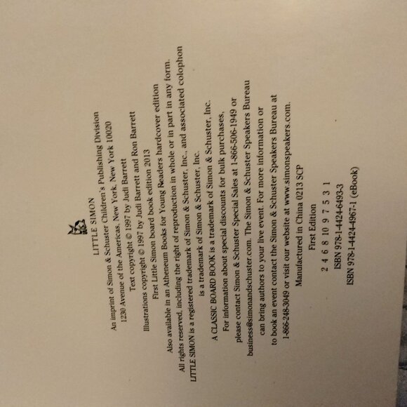 Pickles To Pittsburgh Cloudy With A Chance Of Meatballs 2 Board Book Barrett - Picture 4 of 7